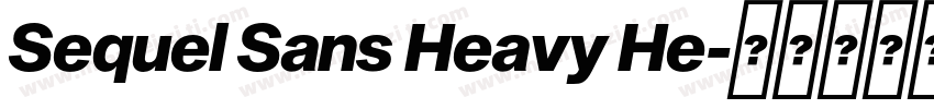 Sequel Sans Heavy He字体转换